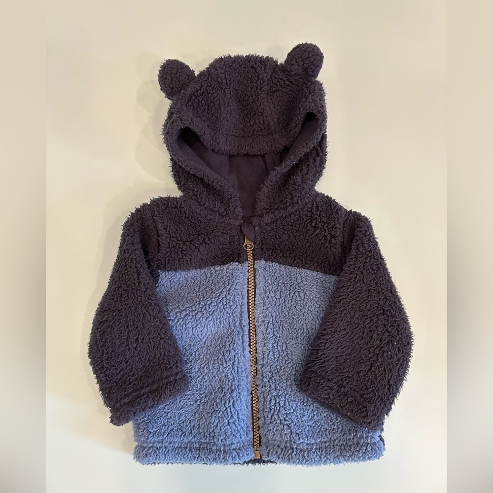 The Children's Place Blue Fleece Jacket Navy Blue 9-12m